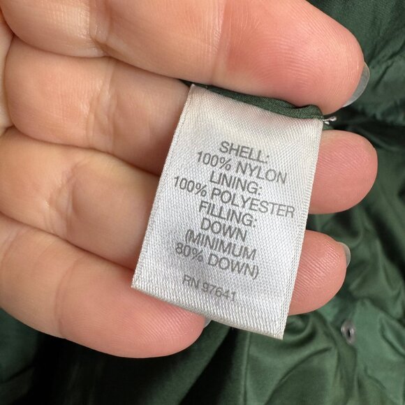 J. Jill down puffer vest in hunter green size MP Petite - Picture 5 of 6